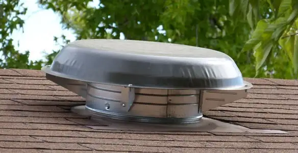 attic fan installation services with low-profile roof ventilation unit in Spokane, WA