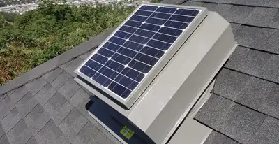 attic fan installation services with energy-efficient roof-mounted ventilation system in Spokane, WA