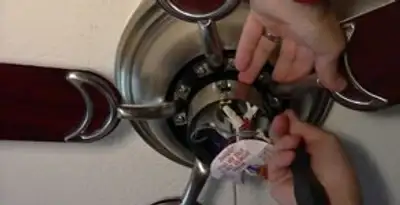 Ceiling fan installation with electrical wiring and mounting by professional electrician in Spokane, WA