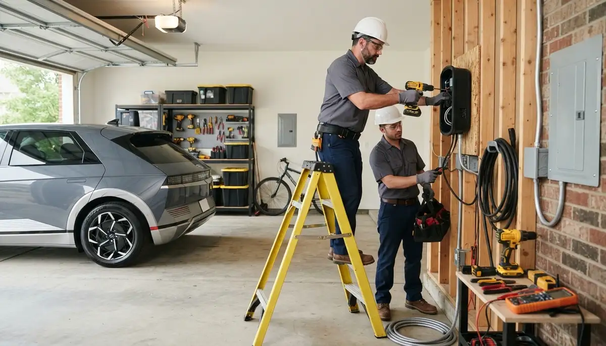 Electric car charger installation for Spokane, WA homes by a professional electrician
