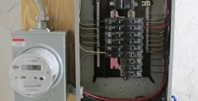 electrical panel upgrade service showing outdated electrical panel prepared for professional replacement in Spokane, WA