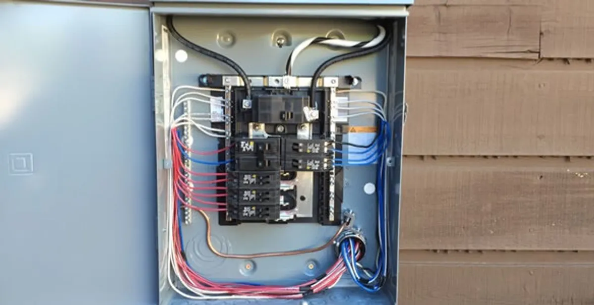 electrical panel upgrade service featuring newly installed electrical panel wired by licensed electricians in Spokane, WA