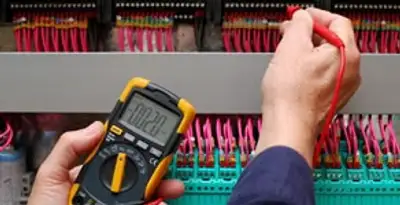 electrical service showing professional testing and troubleshooting of electrical panel by licensed electricians in Spokane, WA