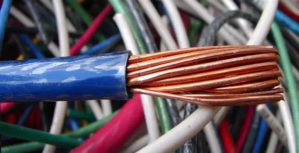 electrical wiring services showing exposed copper conductors and cable preparation in Spokane, WA