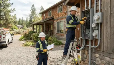 Electrician providing professional electrical services in Spokane, WA