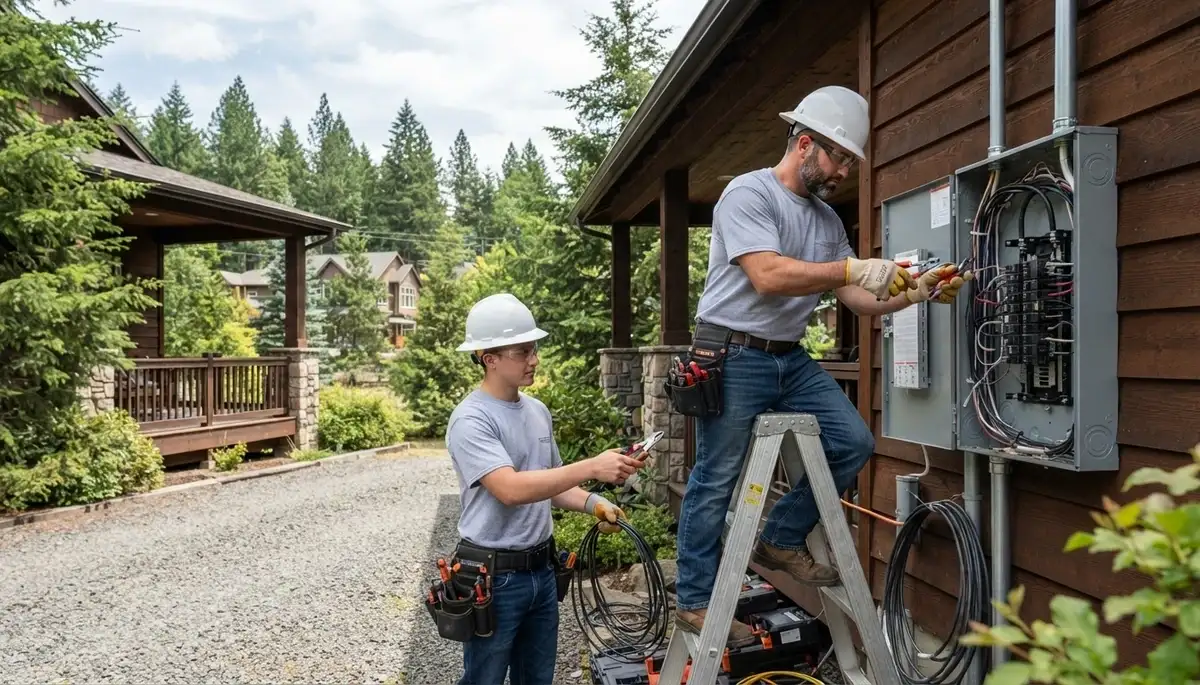 Electrician services in Spokane, WA for residential and commercial electrical needs