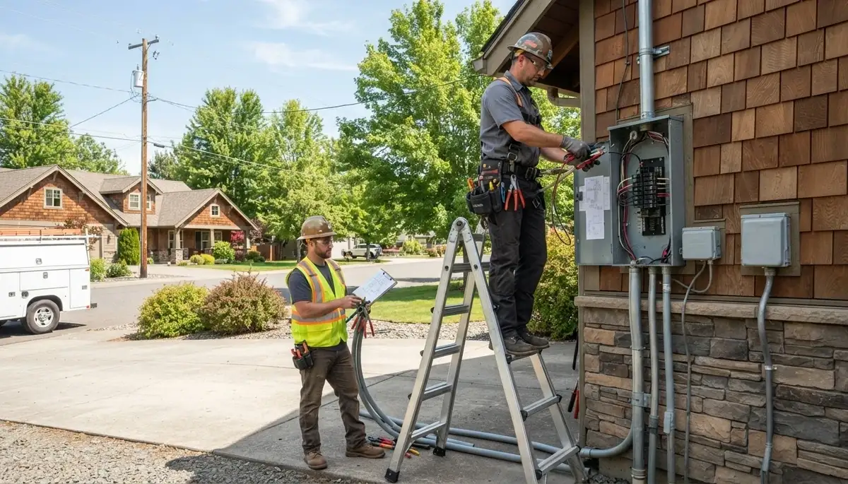 Electrician providing residential and commercial electrical services in Spokane, WA