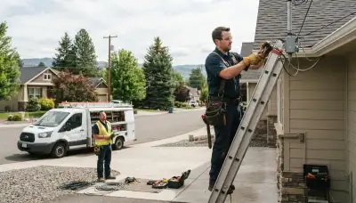 Electrician providing residential and commercial electrical services in Spokane, WA