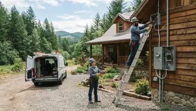 Electrician providing professional electrical services in Spokane, WA