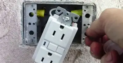gfci circuits service showing installation of a ground fault circuit interrupter outlet by licensed electricians in Spokane, WA