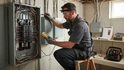 Home electrical inspection by a Spokane, WA electrician for older wiring and aging panels