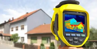 home energy audit service performing exterior thermal inspection to identify energy loss in Spokane, WA