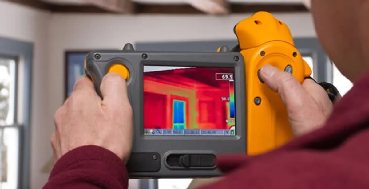 home energy audit service capturing thermal readings to analyze insulation and electrical efficiency in Spokane, WA