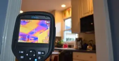 home energy audit service using thermal imaging to evaluate electrical efficiency inside a home in Spokane, WA