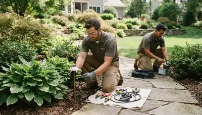 Landscape lighting installation and electrical wiring service in Spokane, WA by On Call Electrical