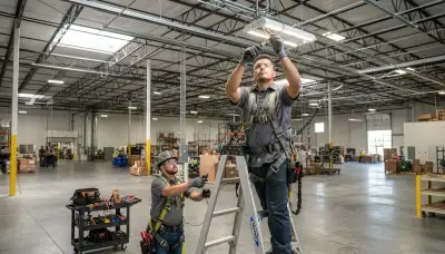 Lighting installation services by an electrician in Spokane, WA