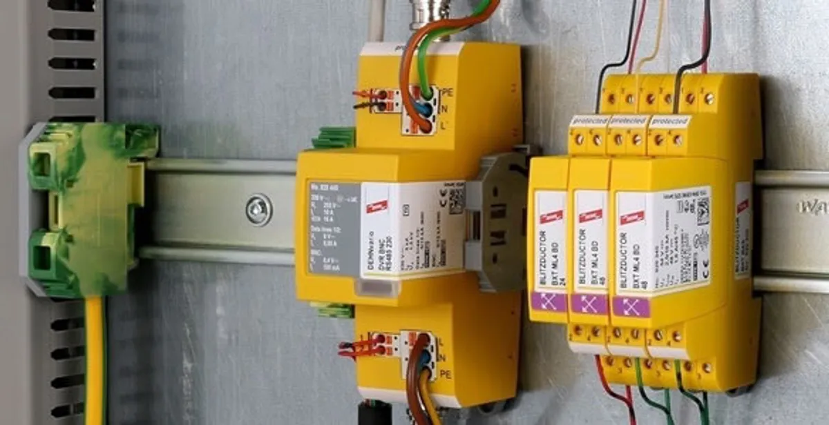lightning surge protection system with surge suppressors installed by electrical service professionals in Spokane, WA