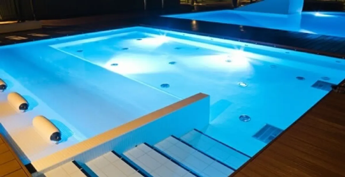 pool light installation and repair services providing modern illuminated pool lighting in Spokane, WA