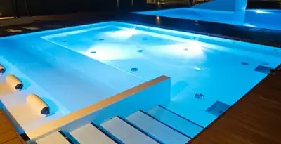 pool light installation and repair services providing modern illuminated pool lighting in Spokane, WA
