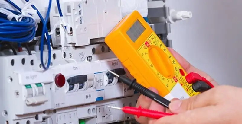 Residential electrician testing home electrical panel for safety and performance in Spokane, WA